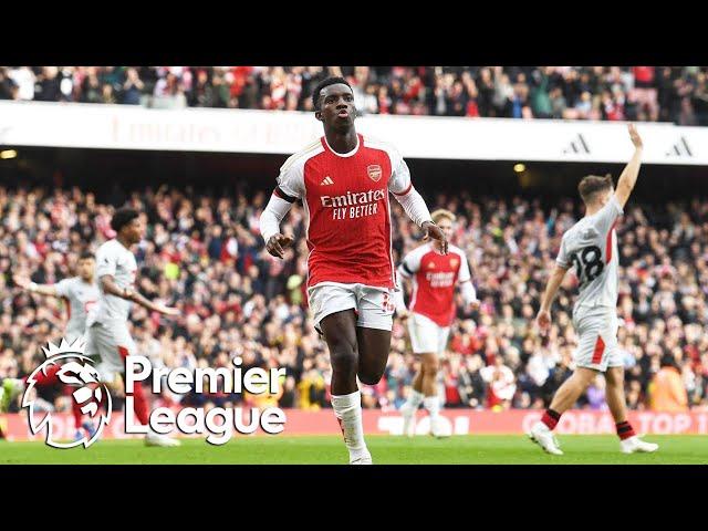 Eddie Nketiah's hat-trick for Arsenal v. Sheffield United | Premier League | NBC Sports