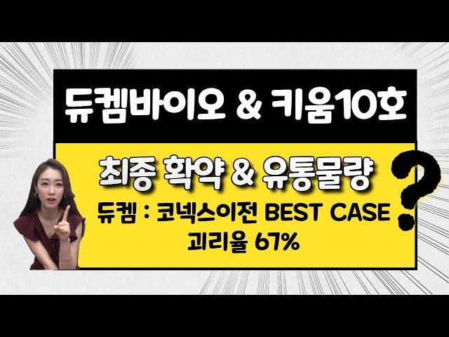 [공모주] 듀켐바이오, 괴리율이 높아 기준가는 공모가가 된 BEST 케이스! / 과거 코넥스 이전 사례는? / 키움10호스팩과 동시 상장