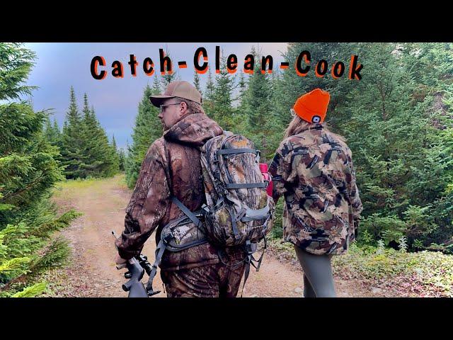 Grouse Hunting with a .22 in Prime Grouse Country !  - Catch , Clean , Cook ( Delicious & Easy )