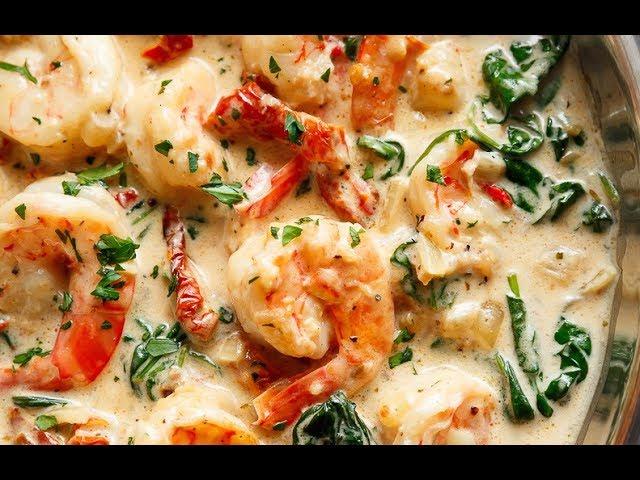 Creamy Garlic Butter Tuscan Shrimp