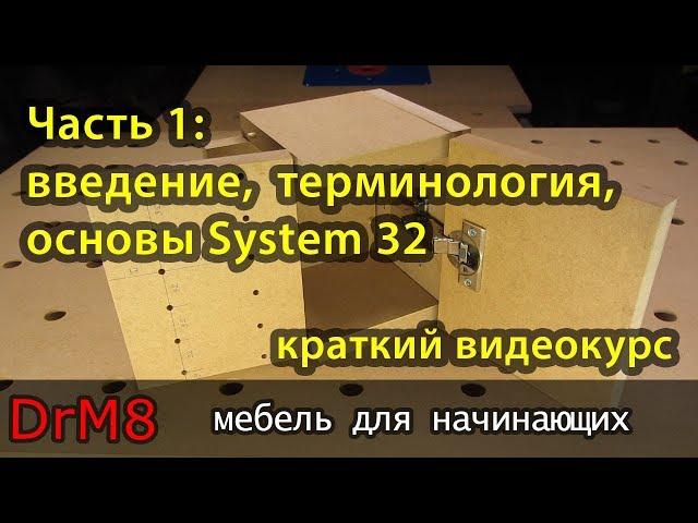 DrM8 - мебель для начинающих. Часть 1: введение, терминология, основы System 32.