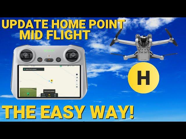 DJI Mini 3 Pro update home point - The EASY way - THIS could save your DRONE