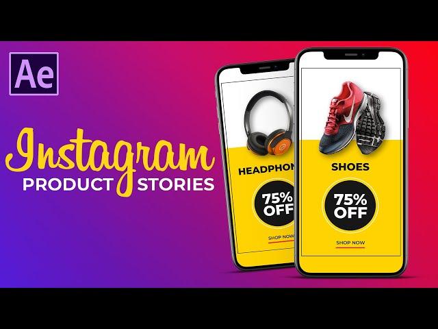 Product Sale Promo for Instagram Story in After Effects | After effects Tutorial