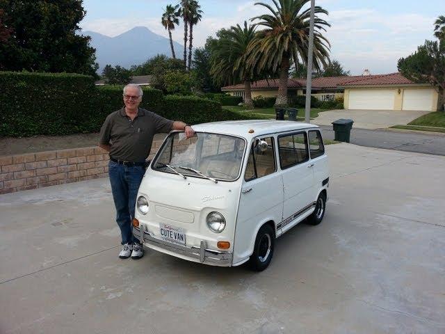 World's Cutest Van Ride Along. 1970 Subaru 360 Braves the Freeway!