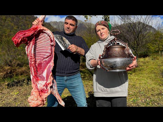 I Butchered a Lamb to Cook in the Afghan Kazan! My Wife is Satisfied!