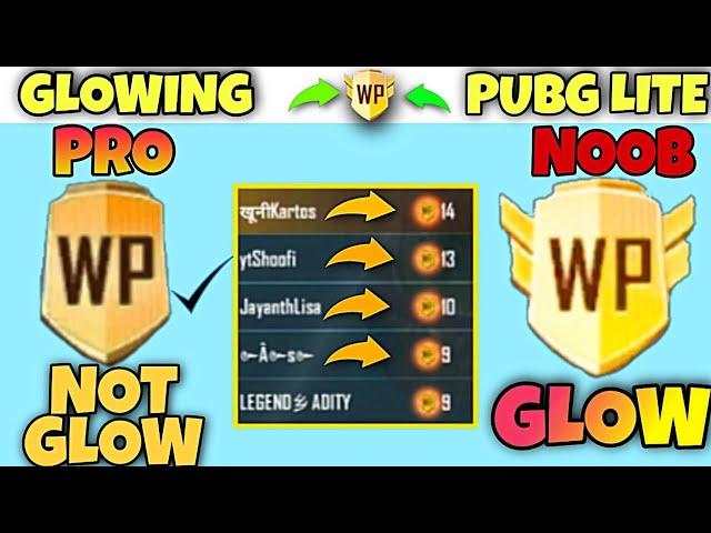 PUBG LITE ME WP KO KAISE CHAMKAYE || HOW TO SHINE WP PUBG LITE || WO SHINE TRICK || WP LOGO GLOWING