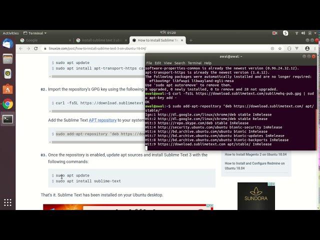 How to Install Sublime Text 3 on Linux (Ubuntu 18.04)