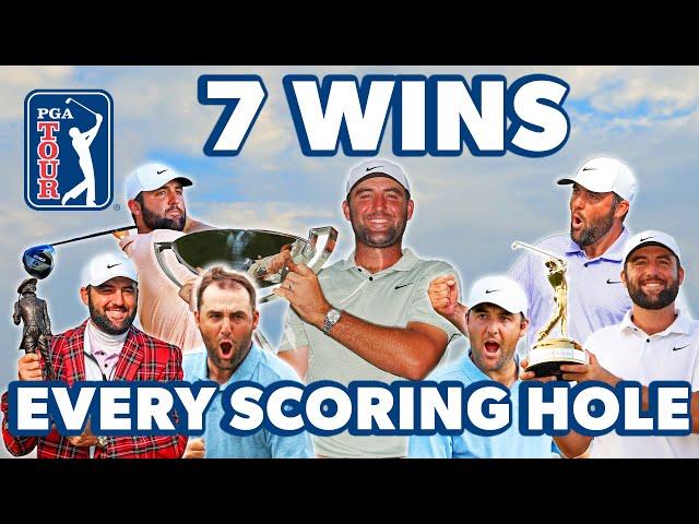 EVERY scoring hole from ALL of Scottie Scheffler’s wins in 2024