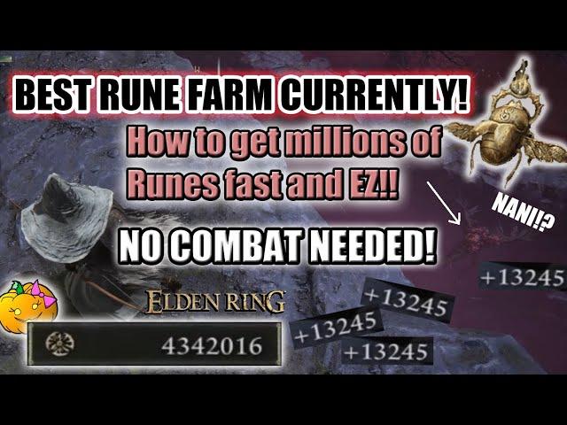 BEST RUNE FARM IN ELDEN RING - NO COMBAT NEEDED! Get millions of runes easily