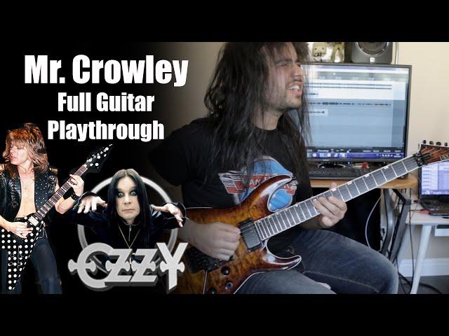 MY VERSION OF MR. CROWLEY. Full Guitar Playthrough by LUÍS KALIL