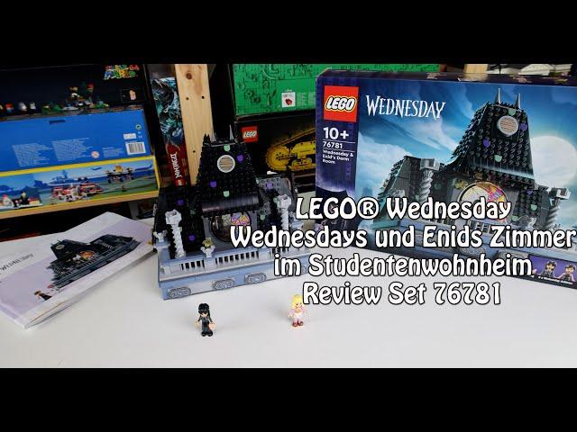 Review Wednesdays und Enids Zimmer im Studentenwohnheim (Set 76781)