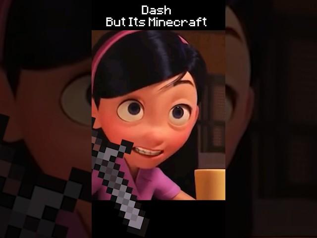 Dash at dinner But Its Minecraft  | Incredibles 2 Movie