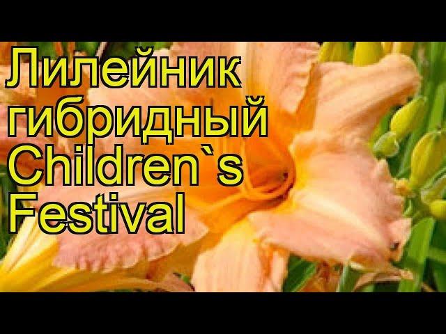 Лилейник гибридный Чилдренс Фестивал. Краткий обзор hemerocallis hybrida Children's Festival