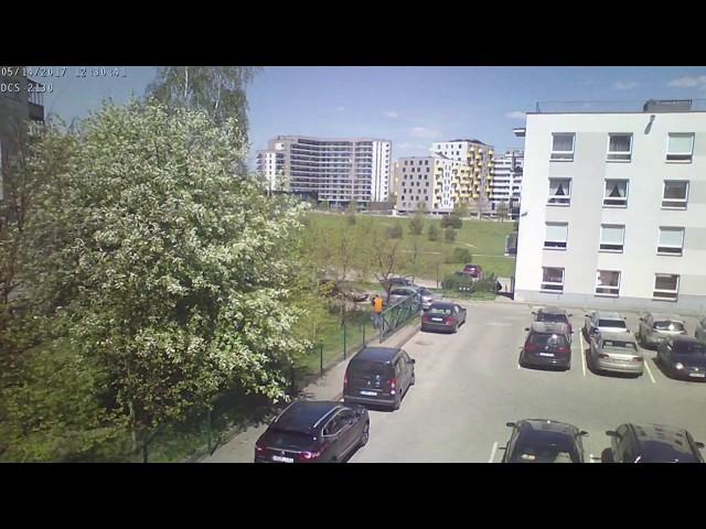 Year 2017 through my window in 1 minute (Vilnius)