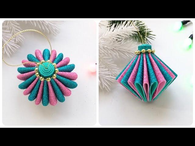 DIY Christmas tree toys / Christmas decorations / How to make / from Foamiran