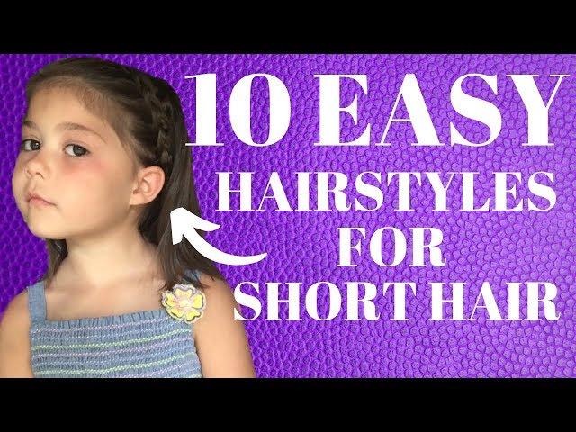 10 Easy Hairstyles for SHORT Hair