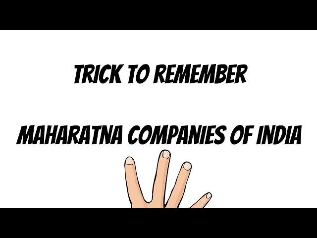 Trick to remember Maharatna companies of India