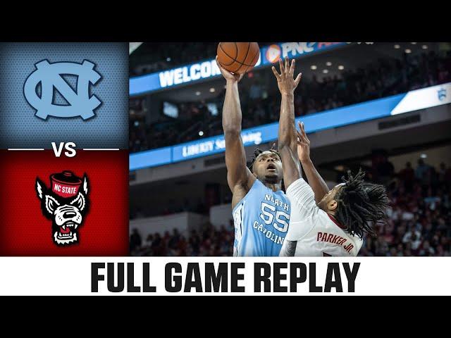 North Carolina vs. NC State Full Game Replay | 2023-24 ACC Men’s Basketball