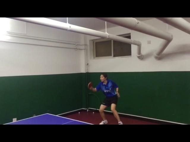 Yajing Wang Training Table Tennis