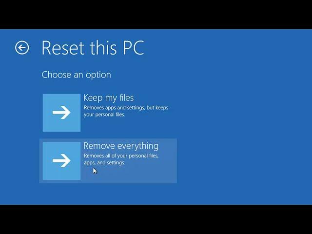 Windows 10 - How to Reset Windows to Factory Settings without installation disc