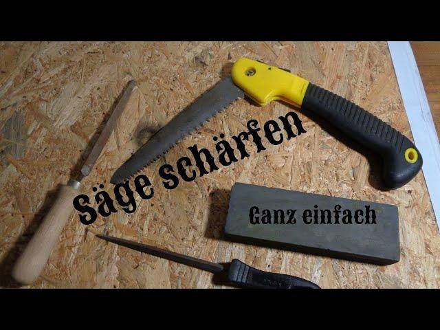 Säge schärfen ganz einfach | Bushcraft Säge schärfen | Bushcraftskill Prepperskill