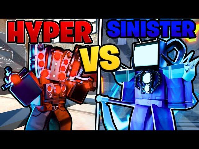 HYPER UPGRADED TITAN SPEAKERMAN VS SINISTER TITAN TV MAN! (Toilet Tower Defense)!