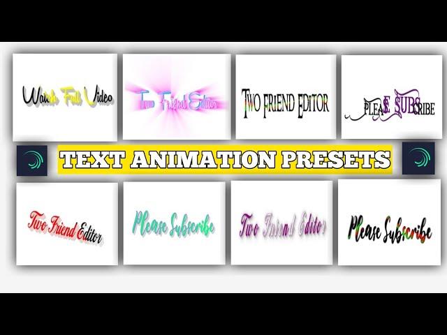 Alight Motion Text Presets ||Trending Alight Motion Presets ||Alight Motion Text Effect Preset