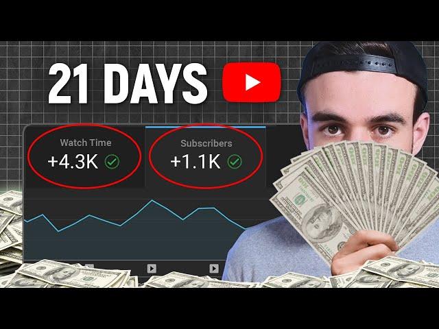 how to get 1k subs & 4k watch hours (in 21 days)