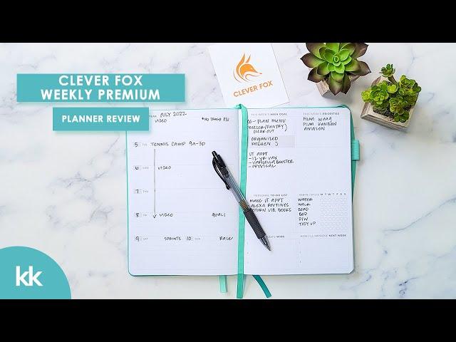 Clever Fox Planner Review | Undated Weekly A5 Softbound Week on One Page | SO MANY NOTES PAGES!!