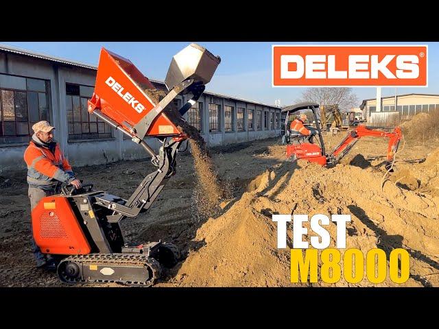 DELEKS M8000 multifunction minidumper - Promo video - combined with M180 mini excavator.