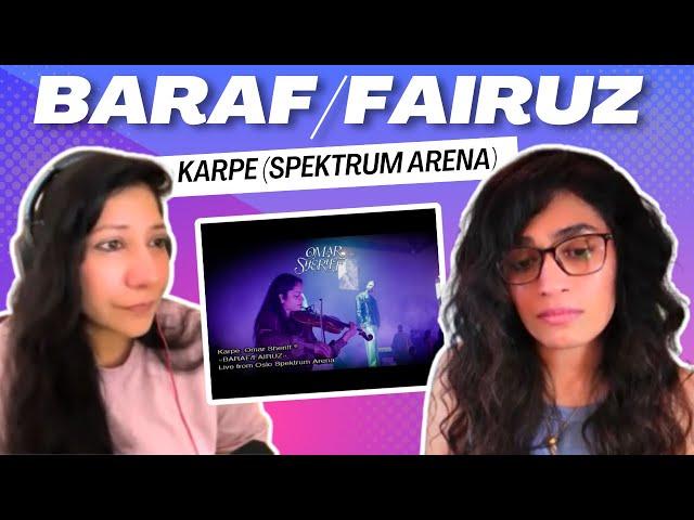 BARAF/FAIRUZ Live from Oslo Spektrum Arena August 2022 (@karpe) REACTION! || Omar Sheriff