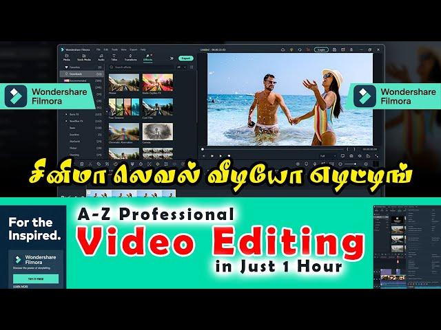 Video Editing using Wondershare Filmora | Video Editing Full Tutorial in Tamil | Wondershare Filmora