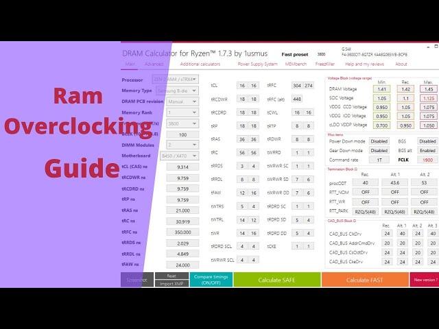 Ryzen Ram Overclocking Guide | Using 3600 c17 kit