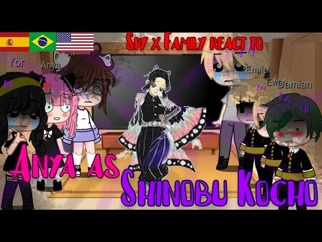 *∞:｡.｡༺༻ˏˋ°Spy x family react to Anya as Shinobu Kocho *∞:｡.｡༺༻ˏˋ°