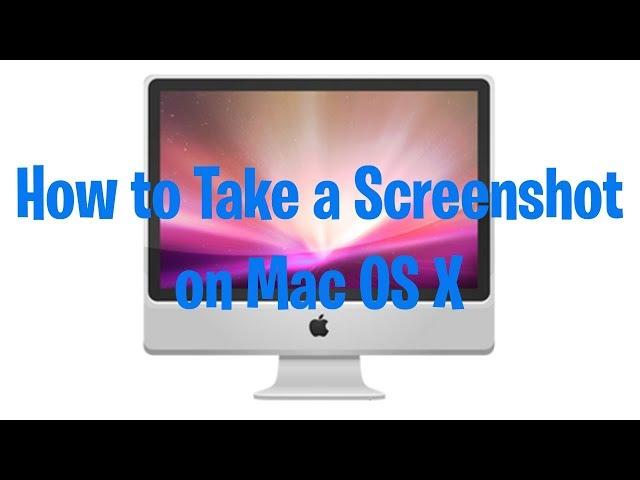 How to do a screenshot on the Mac for FREE - Screen to picture in Mac OS X-Screen Capture