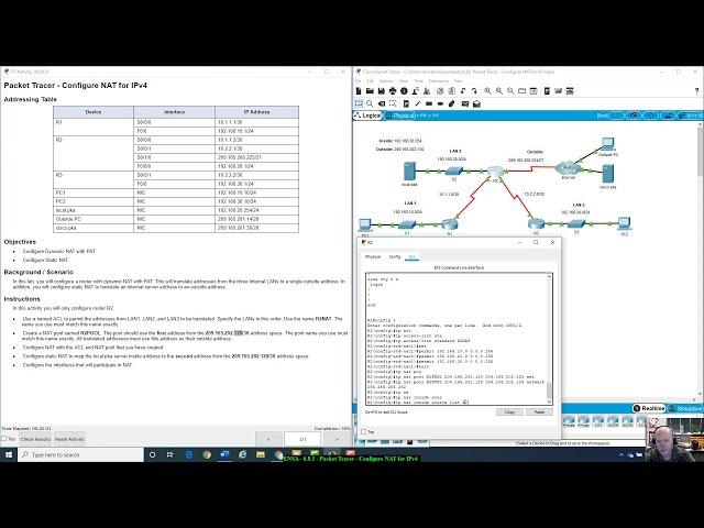 ENSA - 6.8.1 - Packet Tracer  - Configure NAT for IPv4