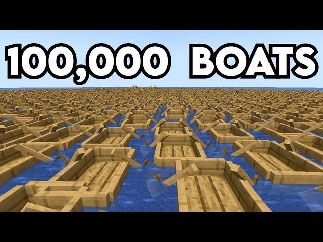 Lagging a Pay-To-Win Minecraft Server With 100,000 Boats