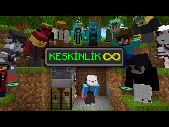 Minecraft Manhunt ama Avcıları TEK VURUŞTA ÖLDÜREBİLİYORUM (15 avcı)