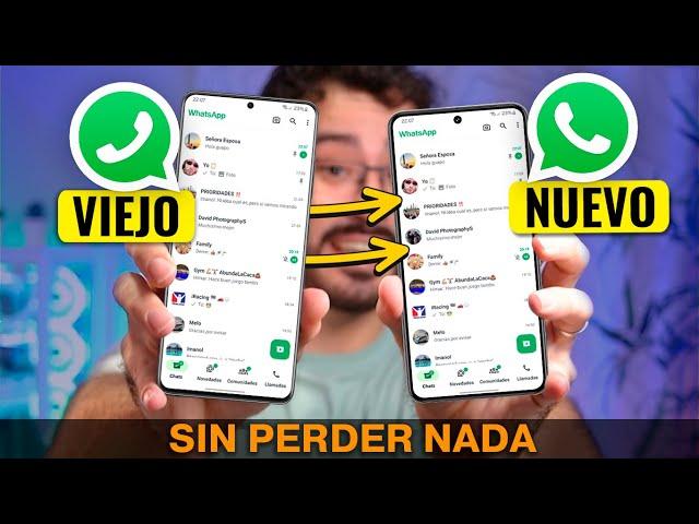 Como PASAR WhatsApp de un móvil a otro  (SIN PERDER LOS CHATS)