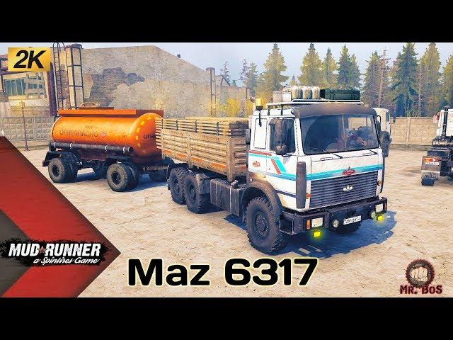 Maz 6317 Честный Обзор мода Spintires MudRunner