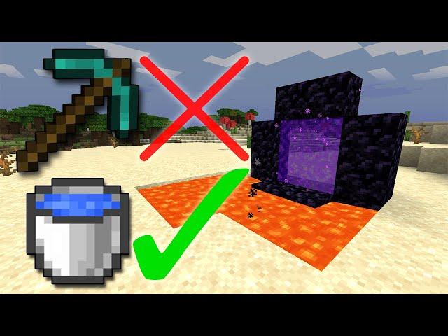 Best WAY To Make a Nether Portal in Minecraft 1.20