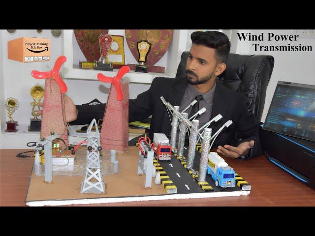 Electrical Mini Projects with Low Cost | How to Make Wind Power Plant Working Model