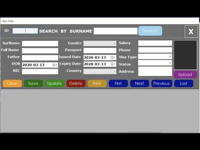 How to Add, Save,update, Print ,Delete  and Search Data from DataGridView in Visual Basic.Net codes