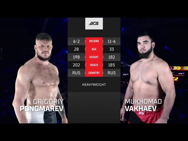 Григорий Пономарев vs. Мухомад Вахаев | Grigoriy Ponomarev vs. Mukhomad Vakhaev | ACA 161