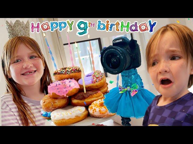 ADLEY and VLOGGY are 9 YEARS OLD!! Present Hide n Seek, Rainbow Eggs, Adleys Best 9th Birthday Ever