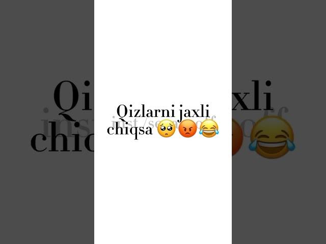 Qizlarni jahli chiqsa