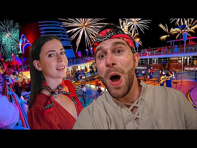 Two Adults Go On A Disney Cruise With NO KIDS: Pirate Night, Shopping & Dinner On The Disney Magic