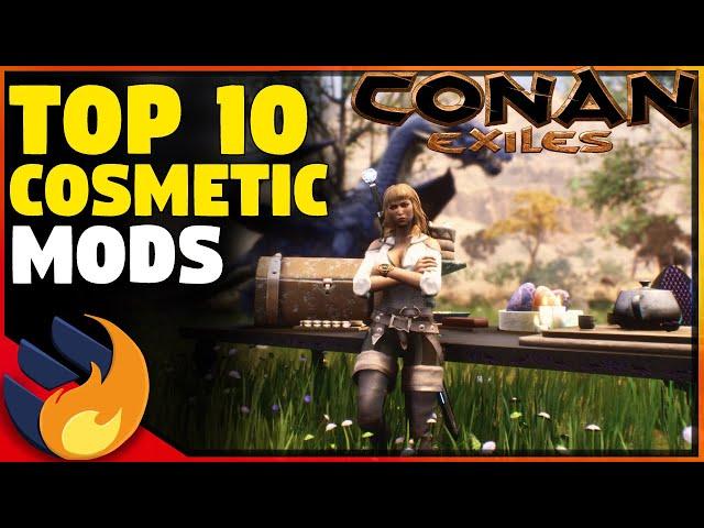 TOP 10 COSMETIC MODS -Character Customization/Skins/Mounts | Conan exiles |