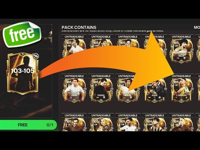 Get Free 103-105 Ballon d'or Black friday Sale in FC Mobile 25