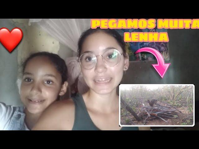 FOMOS PEGAR LENHA_ PEGAMOS MUITA LENHA.||Letícia Albino.